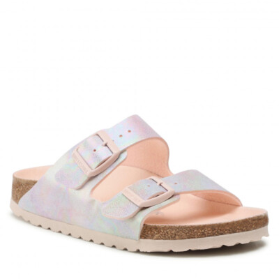 BIRKENSTOCK ARIZONA IRIDESCENT LIGHT ROSE VEG SANDALS MEDIUM/NARROW WIDTH  PINK | eBay