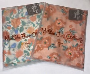 Matilda Jane Baby Blankets Swaddles New In Bag Floral Coral Green 