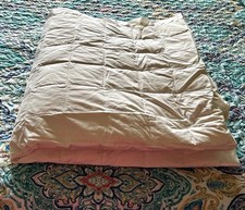 Charter Club Down Duvet Insert Full/Queen White Cotton 78x90 in