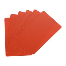 15 Mil Graphic Quality Red Blank PVC Card for ID Badge Printer, 40 Pack