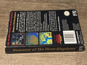 Romance of the Three Kingdoms Nintendo Nes Complete CIB Authentic Good Shape