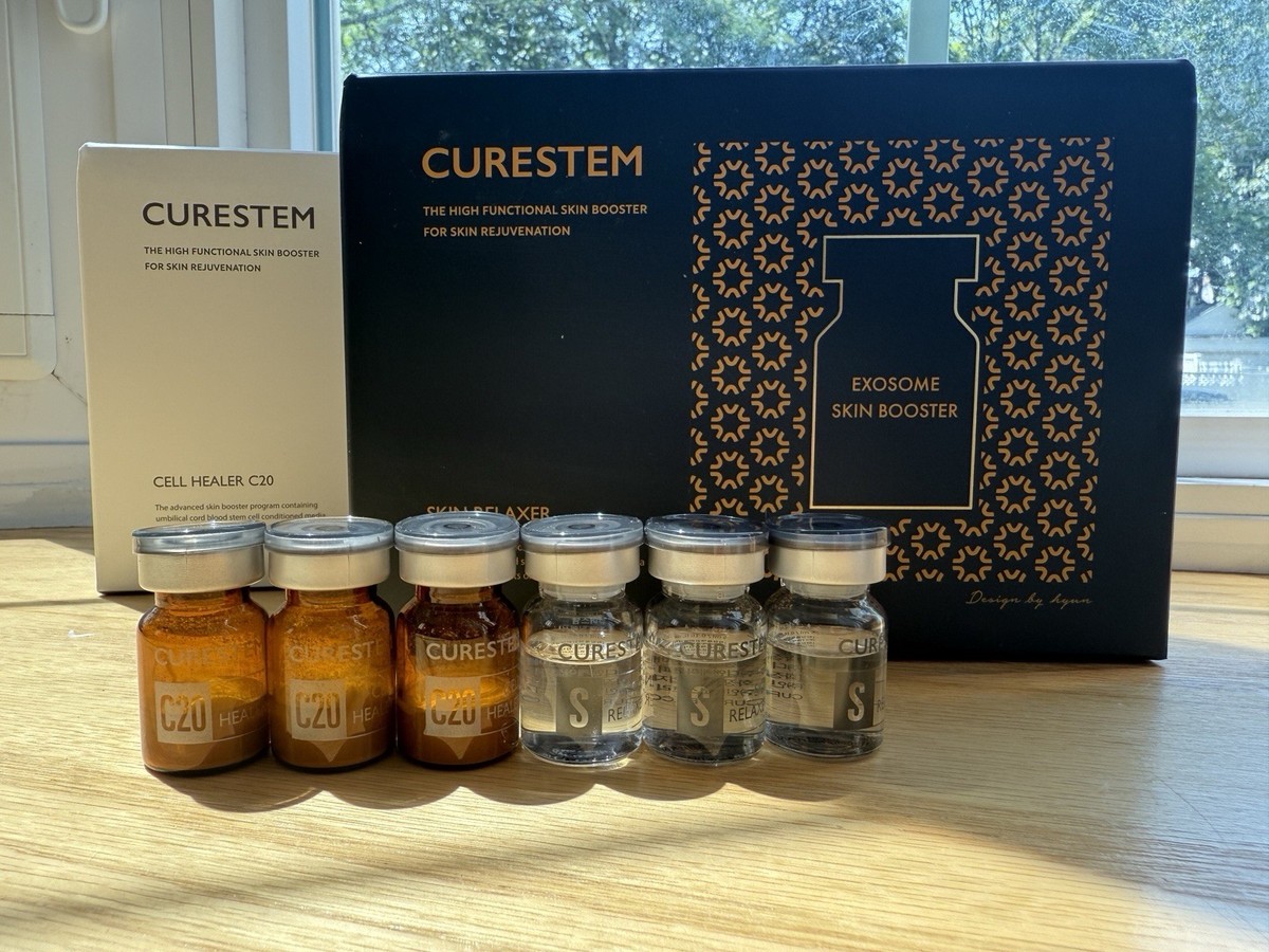 CURESTEM Exosome Skin Booster Set - Skin Relaxer + Cell Healer C20