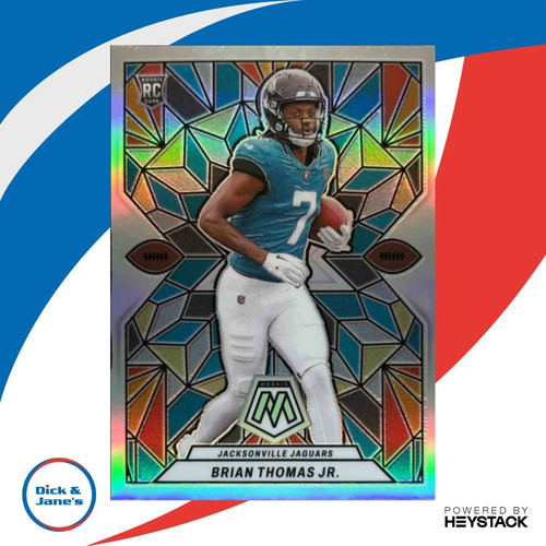 Brian Thomas Jr. #SG-14 2024 Panini Mosaic Stained Glass card