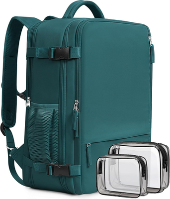 Airline approved large travel backpack 40L carry on personal item bag for women Narwey Large Travel Backpack, 17 inch Laptop Backpack for  main image 4