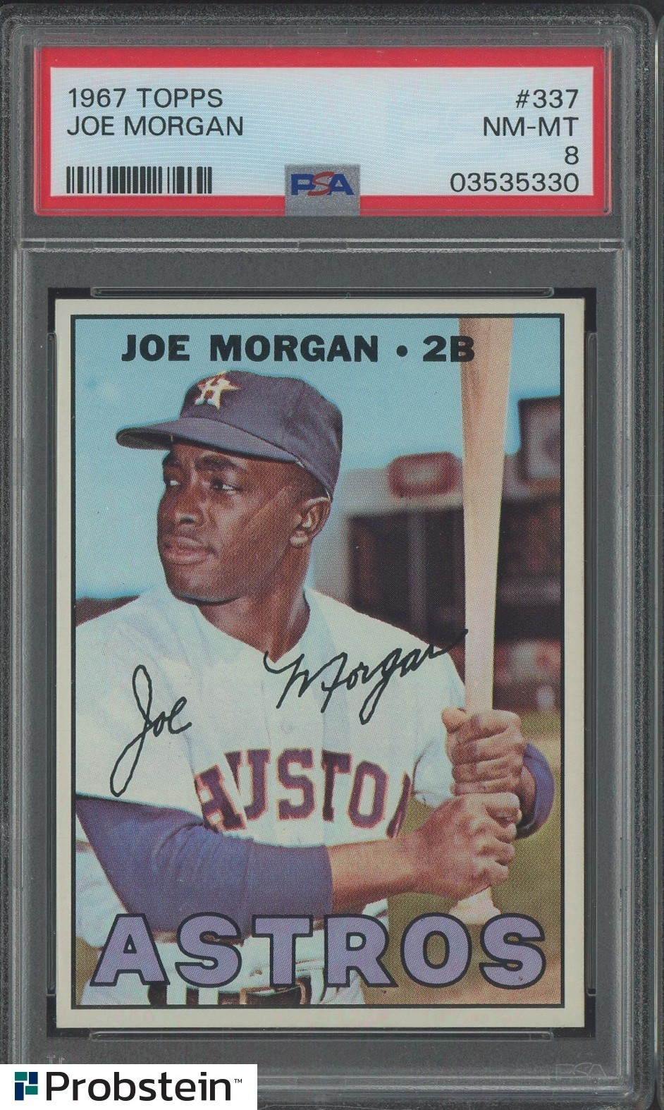 1967 Topps #337 Joe Morgan Houston Astros HOF PSA 8 NM-MT