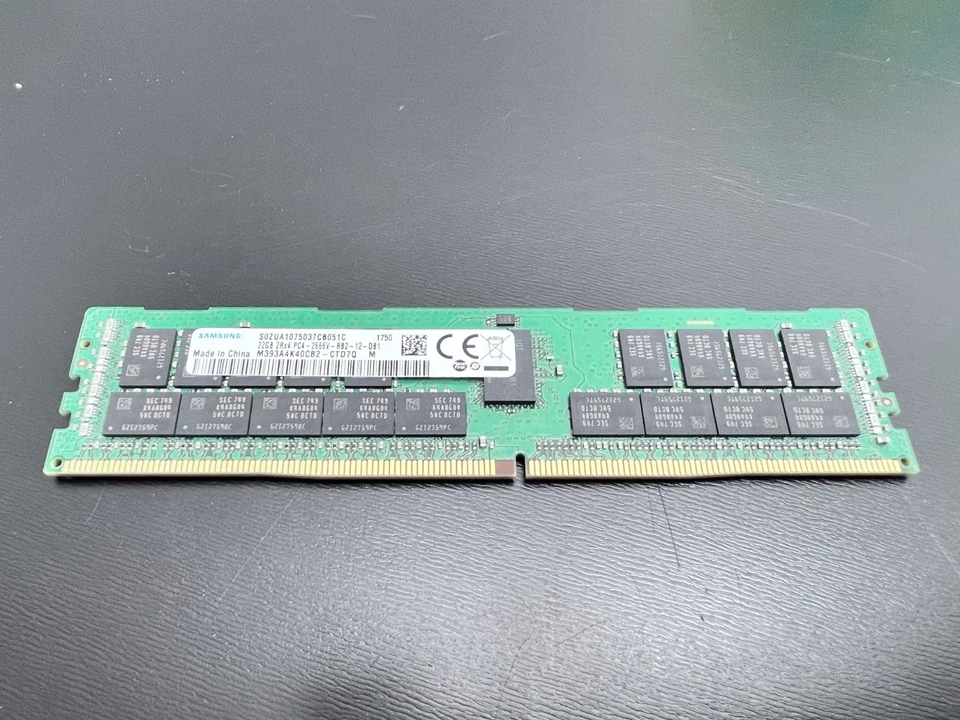 Samsung 32GB DDR4 Server RAM - PC4-2666V ECC Memory 1x32GB Module M393A4K40CB2 - Image 2 of 4
