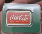Coca-Cola® Vintage 1 oz Silver Colorized Bar in TEP 999 Fine Silver!