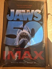 1975 Jaws 50th Anniversary (2025) 11x17 IMAX Poster Original *Not A Reprint*