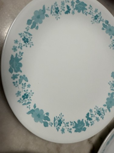 Corelle Pioneer Woman Vitrelle Dinner Plate Set of 3 Teal Evie - Picture 5 of 12