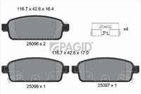 Bremsbelagsatz Scheibenbremse Pagid T1957N FüR Opel Astra Caravan P10 Zafira P12
