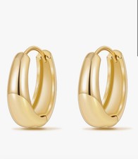 18K Gold-Filled Tarnish-Free Chunky Hoop Earrings