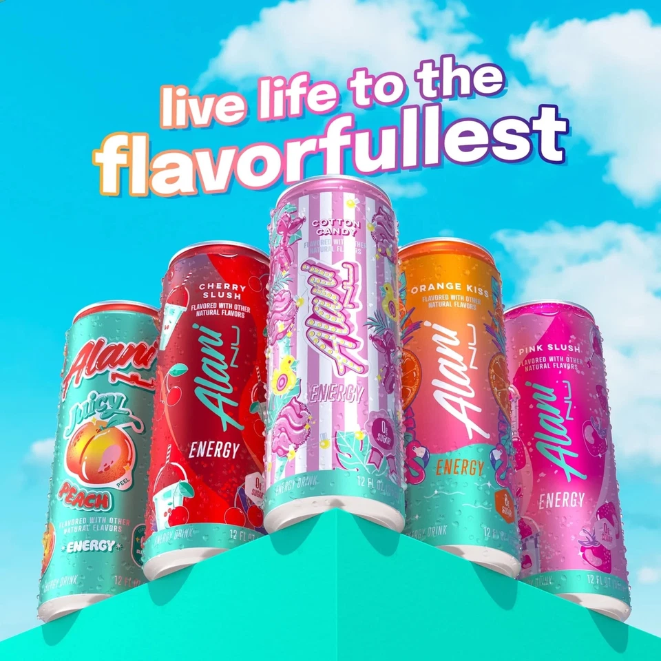 Alani Nu Sugar Free Energy Drink, cotton candy, 12 fl oz, 6 Pack, Cans - Image 4 of 4