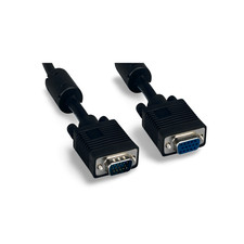 6ft SVGA Cable Monitor UL2919 HD15 Extension Male to Female - Black