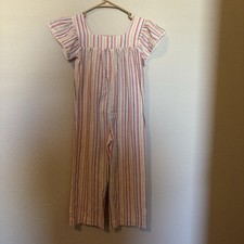 Old Navy Toddler Girls Flutter Sleeved Wide Legged Jumpsuit Multistripe, Size 5T