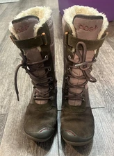 Girls Size 1 PLAE Jack Waterproof Winter Boots Purple 117040-560 - NICE!