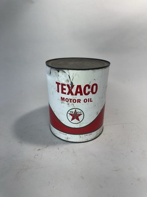 Texaco Havoline Motor Oil Vintage One Gallon Empty Can.