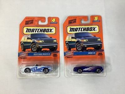 1997 Matchbox White Mustang Mach III Stars & Stripes #4 & #5 Blue BMW Z23