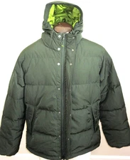 OOBE Brand Men's Kinsley Goose Down Hooded Jacket Otter Green NWT Free Ship