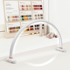 16-Inch Half Moon Nail Light for Desk Portable Nail Art Table Lamp with Adjustab