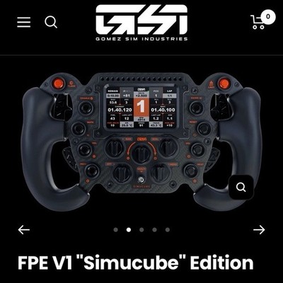 Gomez Sim Industries FPE V1 Simucube Racing Wheel Carbon Fiber Dual Clutch