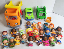 Lot of 27 Fisher Price Little People Figures 23 Vehicles w/ SOUND 3 Chair 1 
