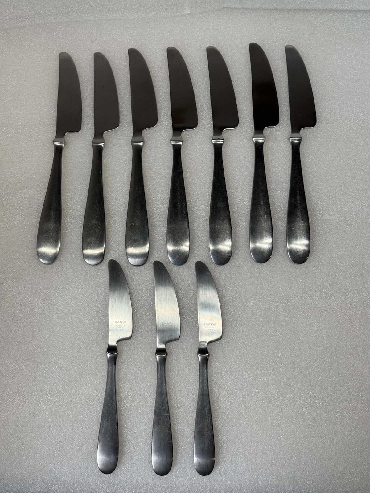 Set of 10 Dansk International Designs TORUN Japan Stainless Flatware Knives