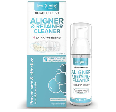 EverSmile AlignerFresh Extra Whitening Foam   Cleaner Compatible w/Invisalign an
