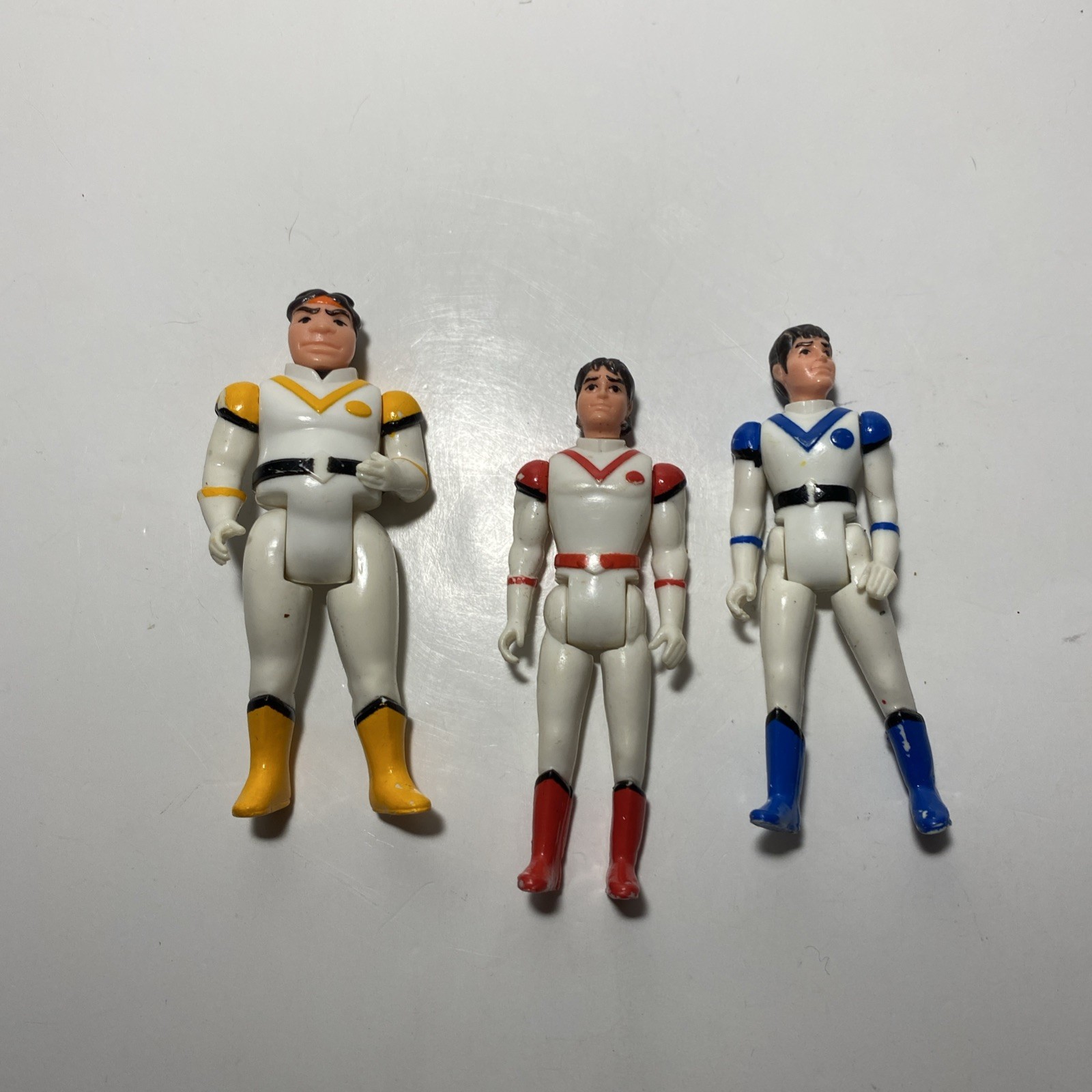 Panosh Place Voltron Red,Yellow & Blue Lion Pilots Action Figures Vintage 1984 7