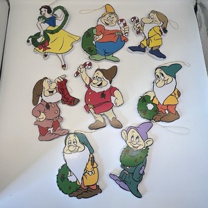Snow White and the Seven Dwarfs Kurt Adler Disney Vintage Ornaments Lot 13