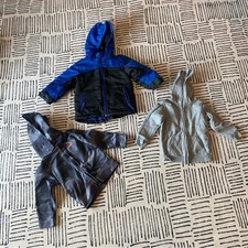 Blue and Black Hooded Jacket and Zip Up Sweatshirts 2T