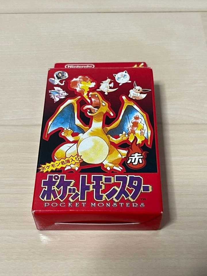 Pokemon Playing Cards Poker Charizard Deck Red 1996 Unused Sealed Japan Rare - Image 3 of 4