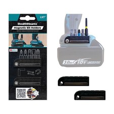 StealthMounts Magnetic Bit / Drillbit Holder for Makita LXT Tools (Black 2-Pack)