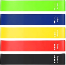 Resistance Bands Set of 5 Loop Exercise Bands...