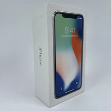 Apple iPhone X 10 64GB - EMPTY BOX ONLY  Silver Edition No Phone No Accessories
