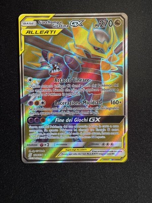 Garchomp & Giratina GX (Full Art) 228/236 Sm-Unified Minds Holo Ultra Rare