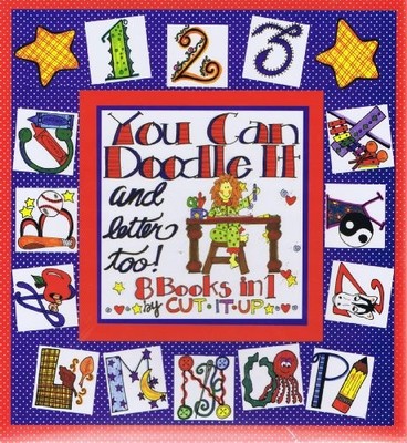 YOU CAN DOODLE IT AND LETTER TOO! (CUT IT UP (8 BOOKS IN By Natalee Rigdon *VG+*