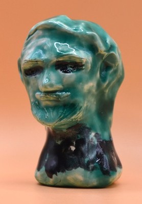 ''Green Albert'' - Outstanding Expensive Original Clay Sculpture. Classy.