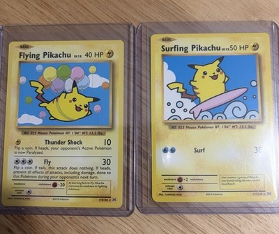 Flying Pikachu & Surfing Pikachu XY Promo 110/108 111/108 English Lot of 2