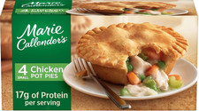 Chicken Pot Pie, Microwave Meal With White Meat Chicken in a Flaky Crust, Frozen