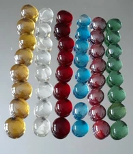 48 Mancala Replacement Glass Stones - Mixed Colors AS SHOWN (QM-61)