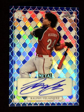 2022 Leaf Metal BLUE REFRACTOR PERFECT GAME AUTO Ralphy Velazquez 17/25