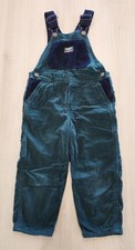 Vintage Green/Blue OSHKOSH B'GOSH Corduroy Overalls Toddler Size 4T/4A