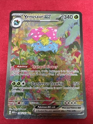 Pokémon TCG Venusaur EX 198/165 Scarlet & Violet 151 Sir Secret Rare Card