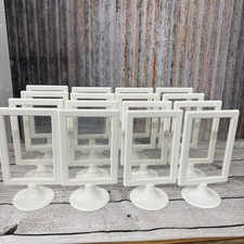 Standing Plastic Frames For Signage on table tops cupcake flavors candy bowls
