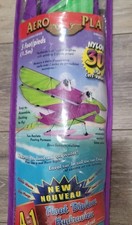 Vintage 2001 Aero Play 5 Nylon 3D Kite 6 In 1 Float Biplane Authentic Used