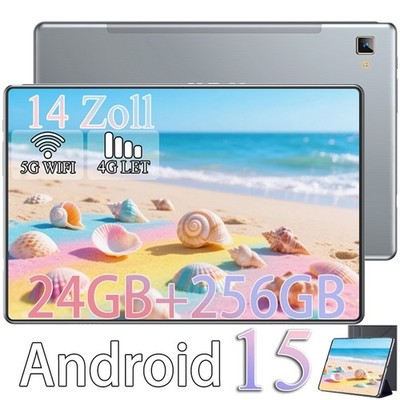 2025 Neu 14 Zoll Tablet Android 16 24GB RAM+256GB 8000mAh 4G LTE 2SIM 5GWlFl GPS
