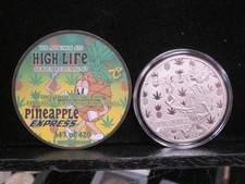 Low Mintage Castronomics High Life Pineapple Express 1 Oz Silver Round 85.00 per troy oz