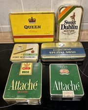 Zigarettendose / Tabakdose Konvolut - Blech - Antik - Queen, Wintermans, Attache