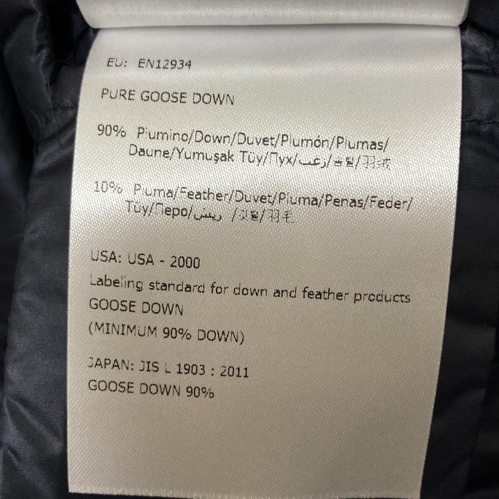 MONCLER MEDOC Down Vest, Kids' Size 14 Navy Kids USED thumbnail 12