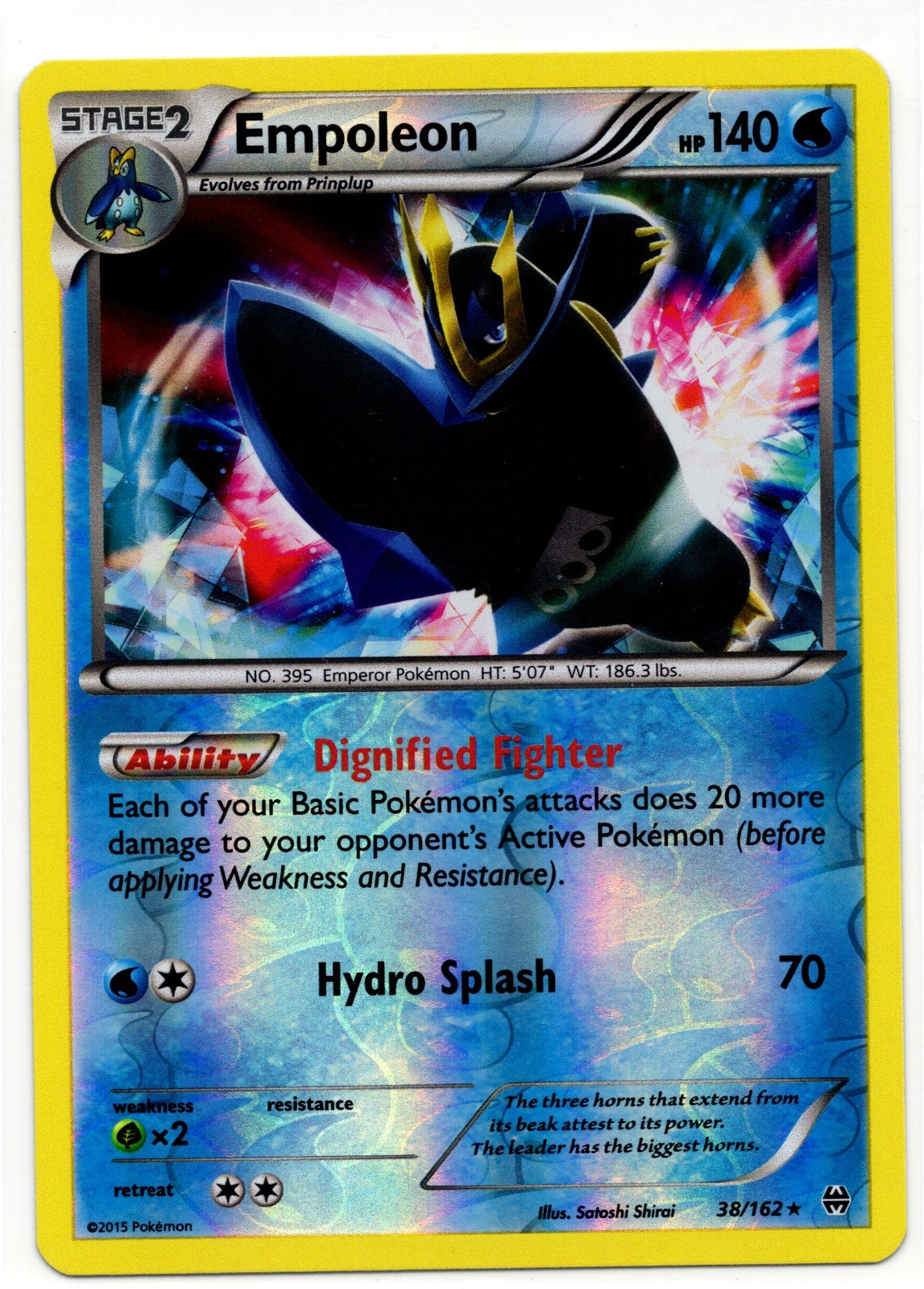 Pokemon - Empoleon 38/162 Ultra Rare Reverse Holo XY BREAKthrough NM
